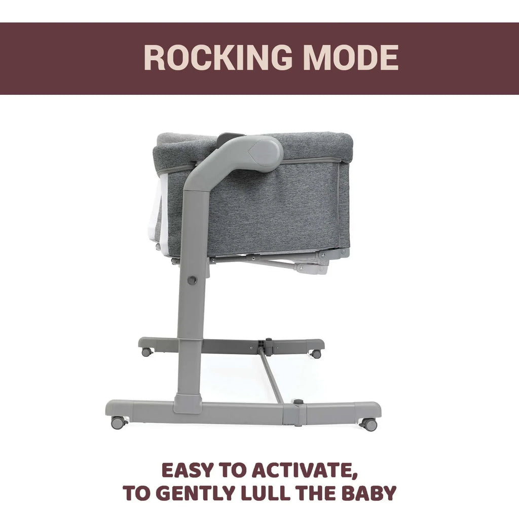 Next2Me Magic Evo Co Sleeping Crib Dark Grey
