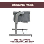 Next2Me Magic Evo Co Sleeping Crib Dark Grey