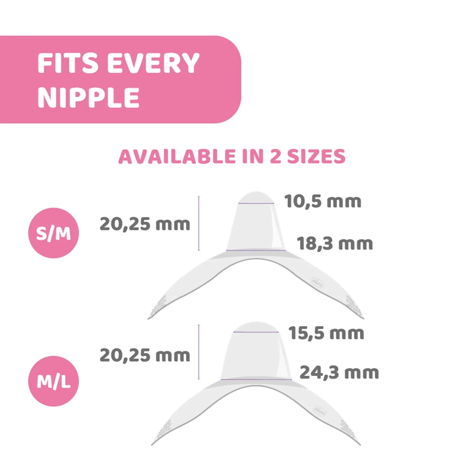 Nipple Shields Silicone M-L