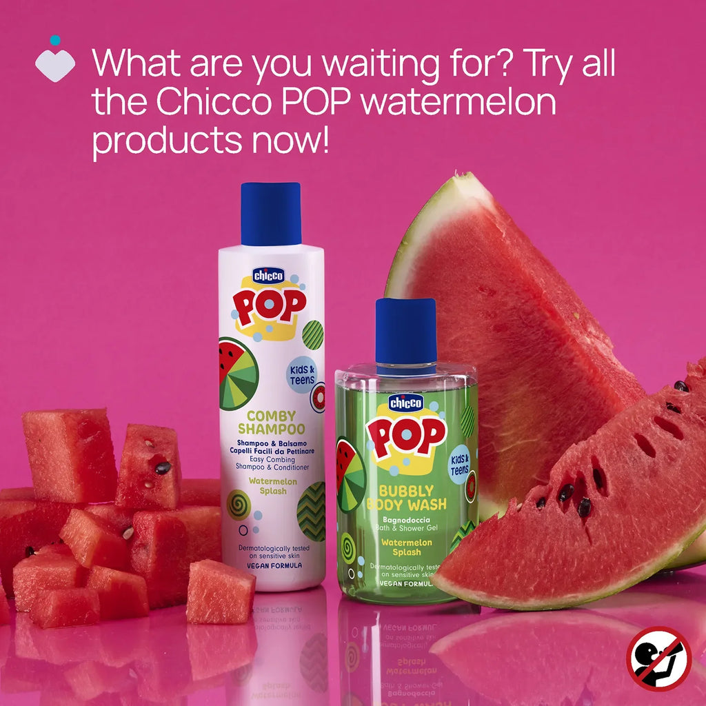 POP Watermelon Splash Bubbly Bodywash 300 ml (6 Years+)