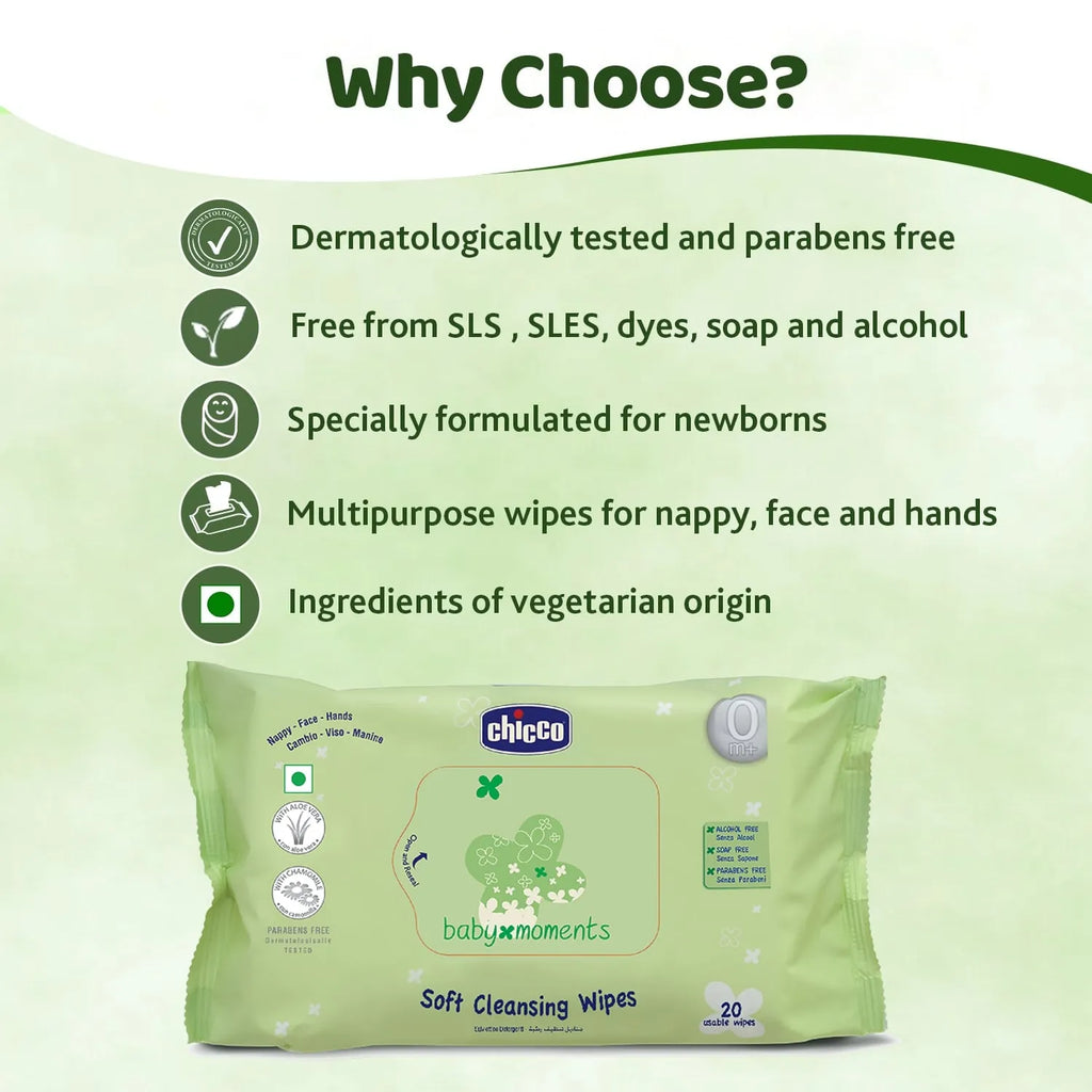Soft Cleansing Wipes Fliptop Pack of 2 144 Pcs