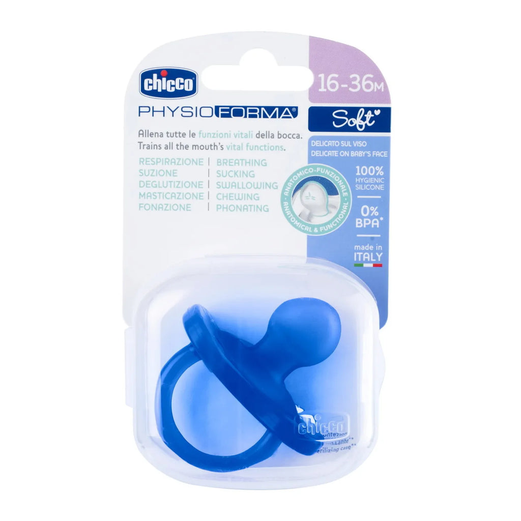 Soother Physio Soft Blue 16 to 36M 1Pc