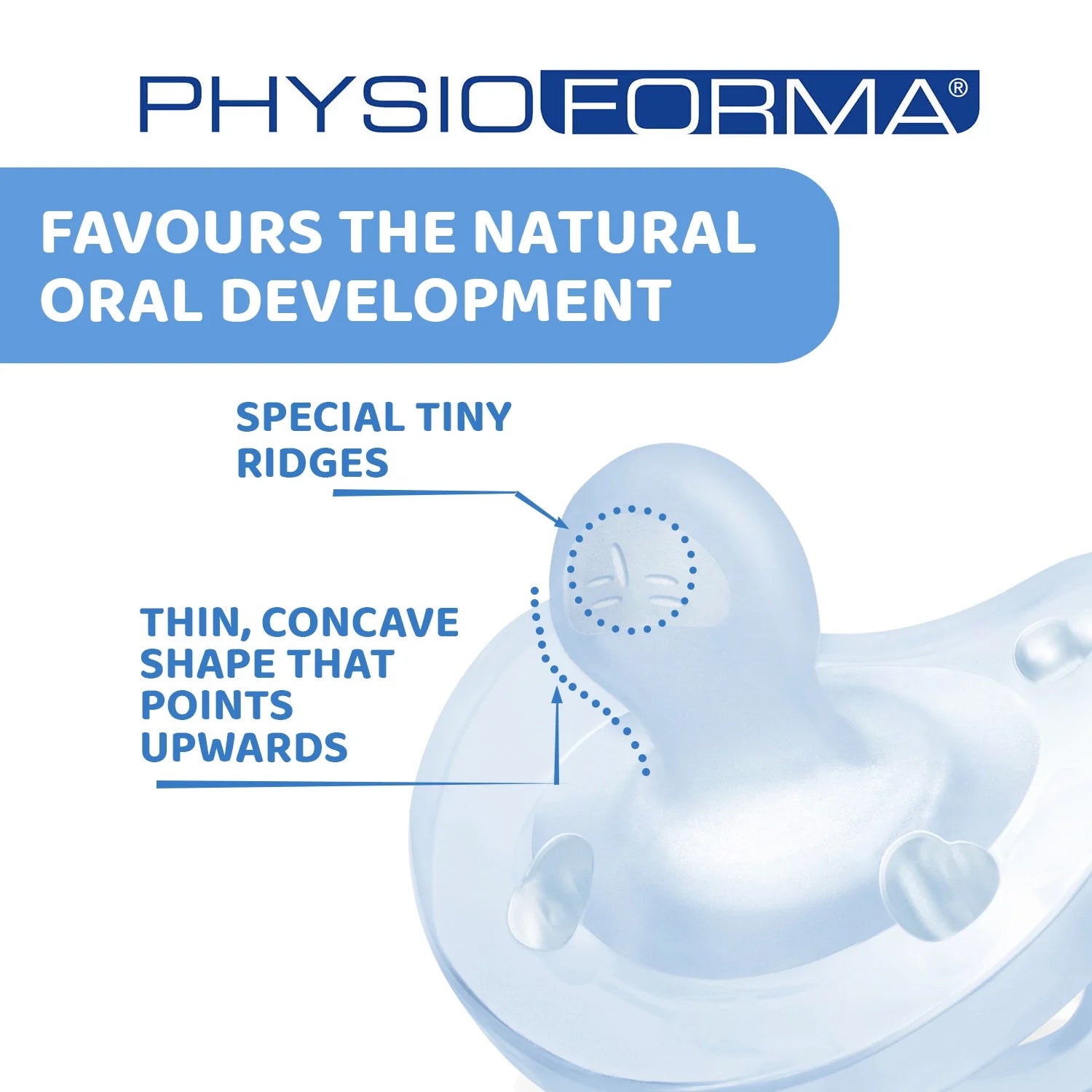 Soother Physio Soft Blue 2 to 6M 2Pcs