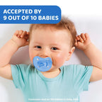 Soother Physio Soft Blue 6 to 16M 2Pcs