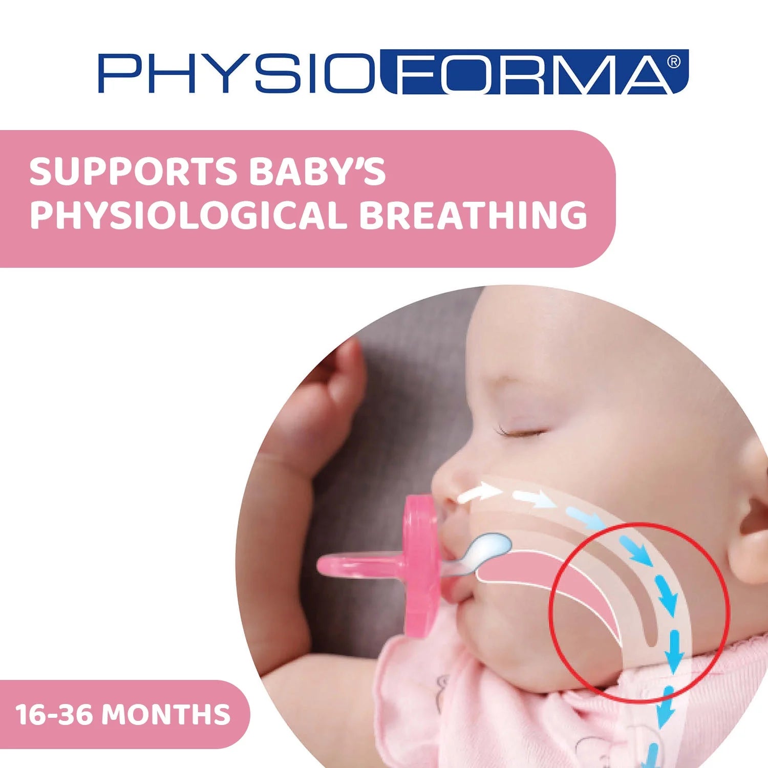 Soother Physio Soft Pink 16 to 36M 1Pc