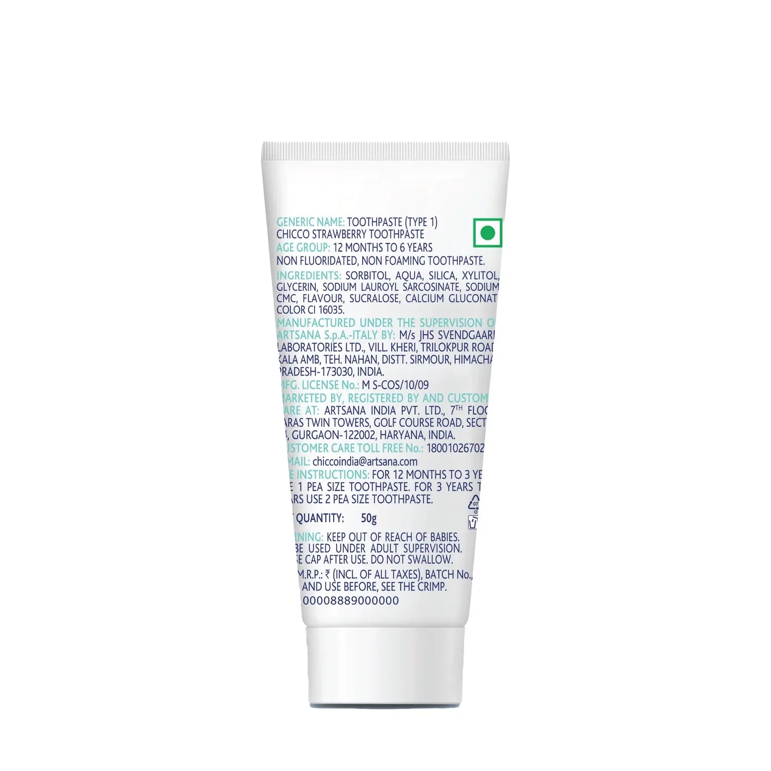 Strawberry Toothpaste 12M to 6Y 50 g