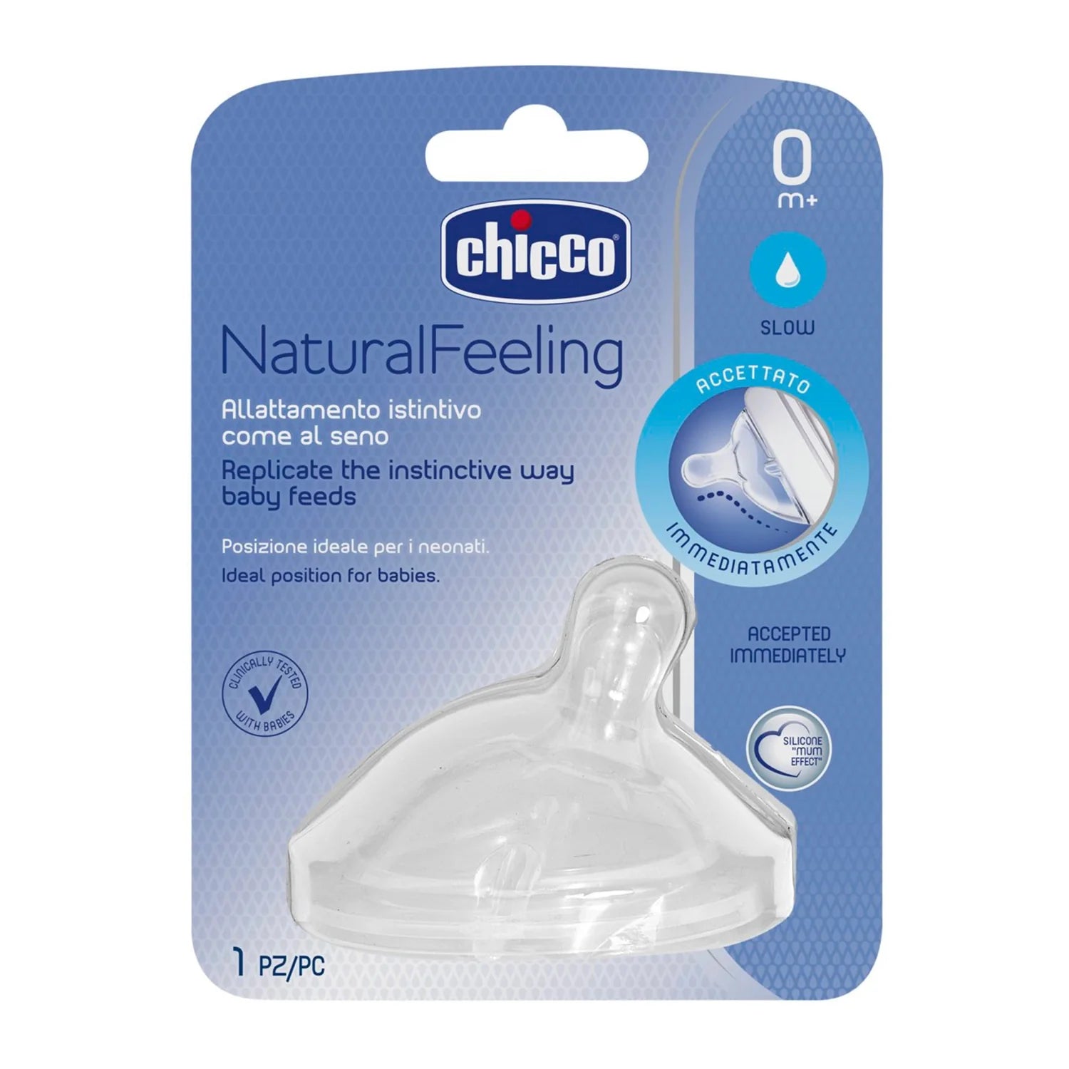 Teat Natural Feeling 0M+ Regular Flow 1 Pc