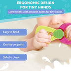Teether Refreshing Ring Handle Pink 4M+ 1Pc
