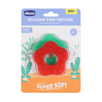 Teether Supersoft Star 2M+ 2Pc Red & Green