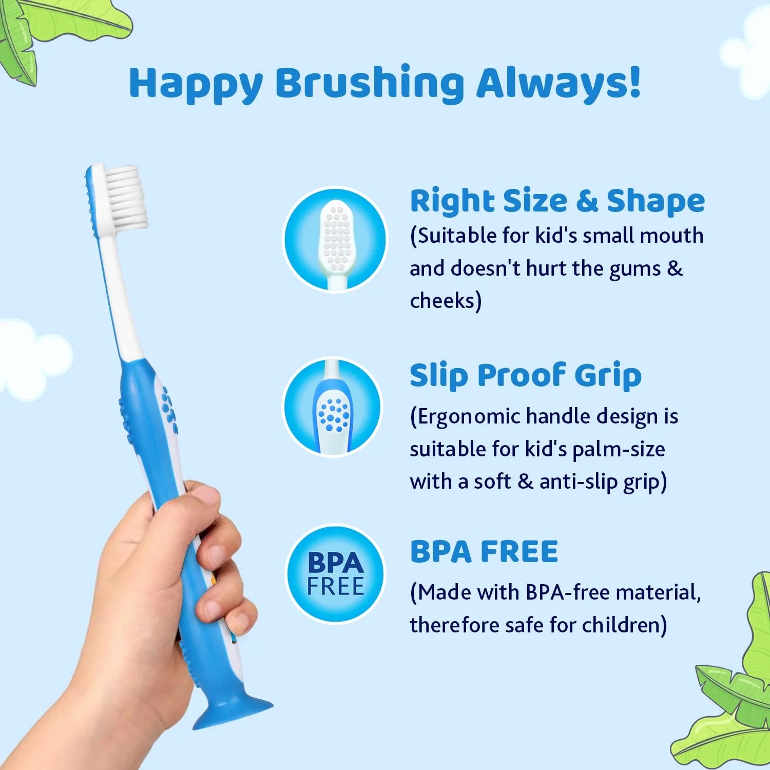 Toothbrush Blue 3Y to 8Y