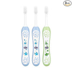 Toothbrush Set 6M to 36M Blue & Green Pack of 3