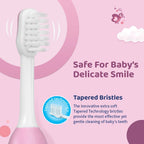 Toothbrush Set 6M to 36M Pink & Green Pack of 3