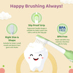 Toothbrush Set 6M to 36M Pink & Green Pack of 2