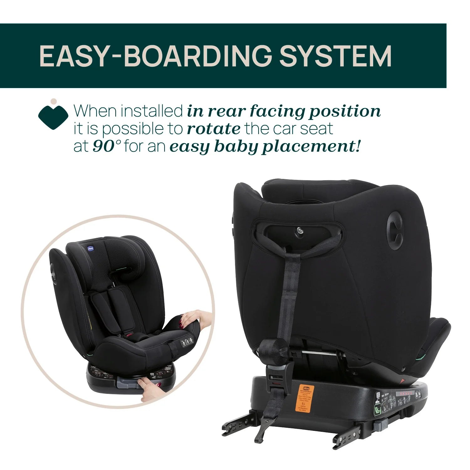 Unico Evo I Size Baby Car Seat Black