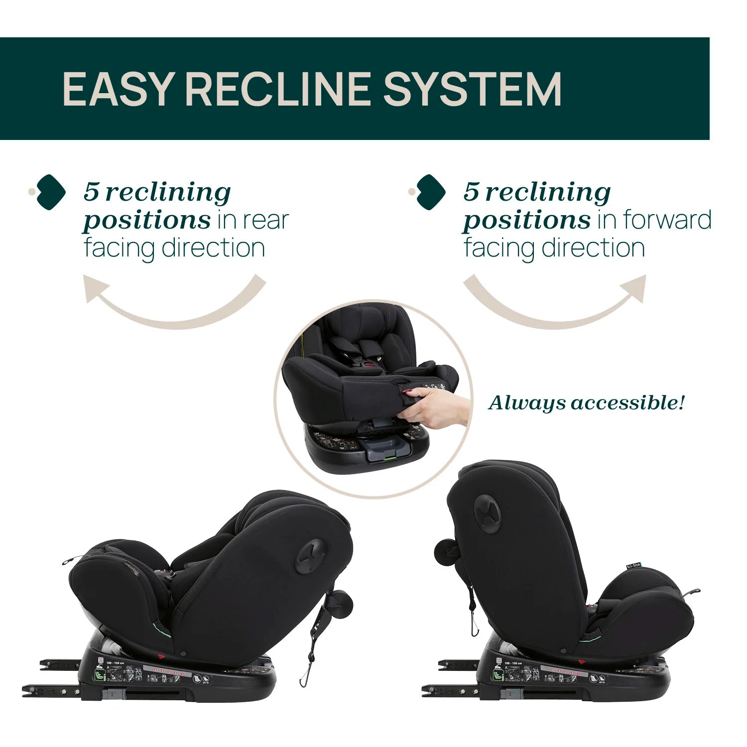 Unico Evo I Size Baby Car Seat Black
