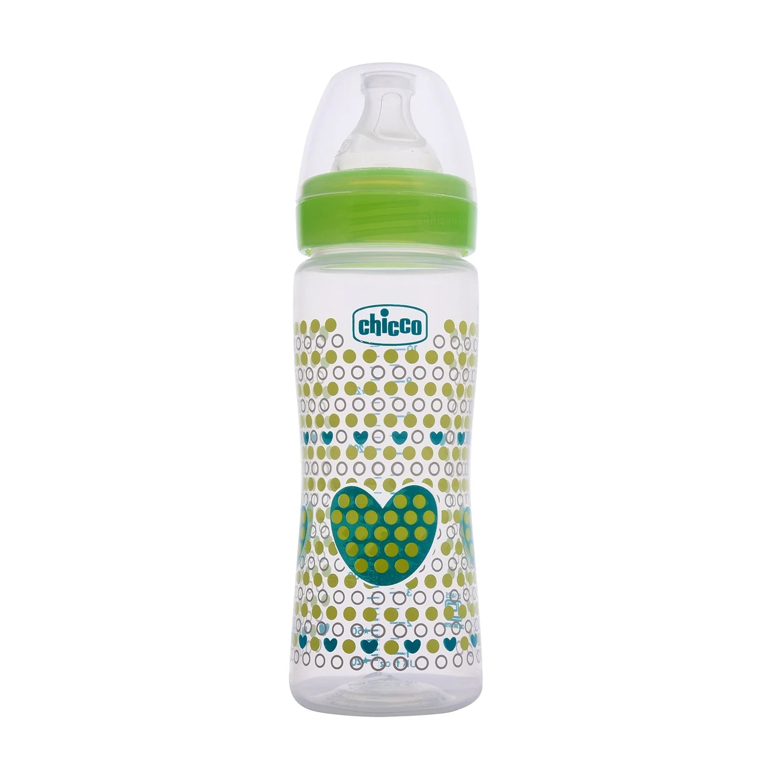 Well Being Fast Flow Baby Bottle 330ml 4M+ Green