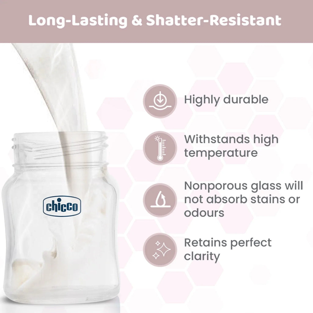 Well Being Glass Feeding Bottle 120ml  Neutral Slow Flow 0M+