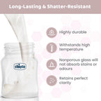 Well Being Glass Feeding Bottle 120ml  Neutral Slow Flow 0M+