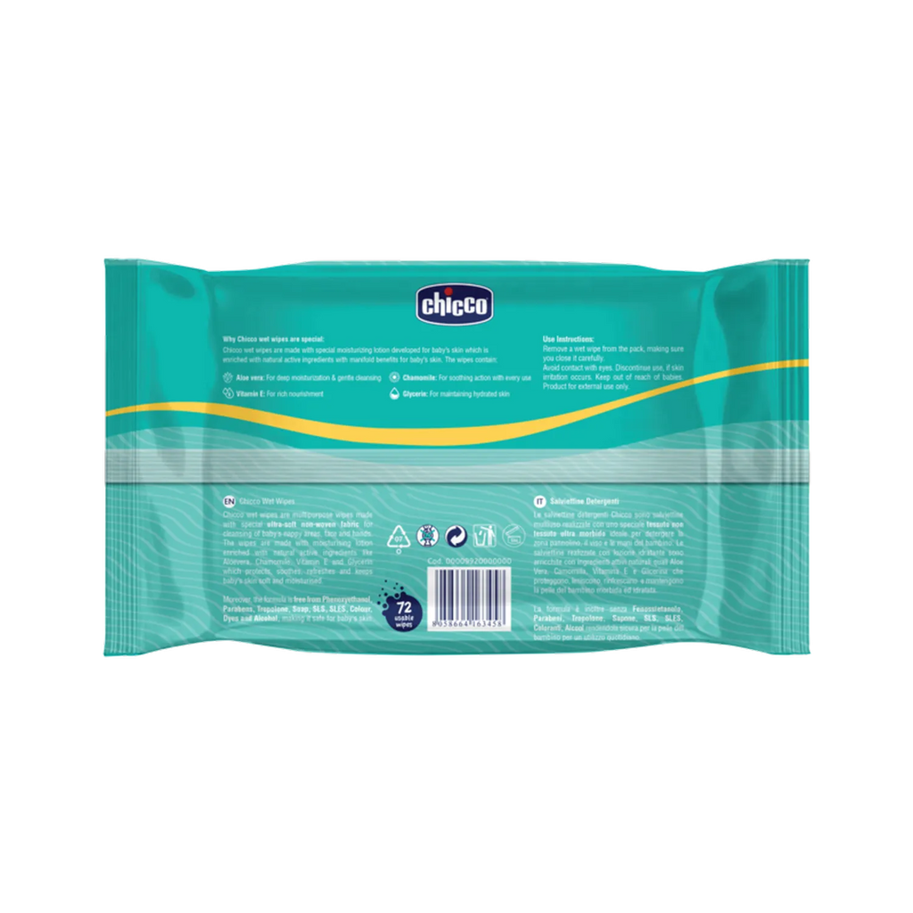 Wet Wipes Sticker Pack of 1 72 Pcs
