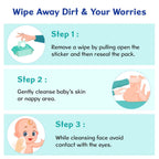 Wet Wipes Sticker Pack of 1 72 Pcs