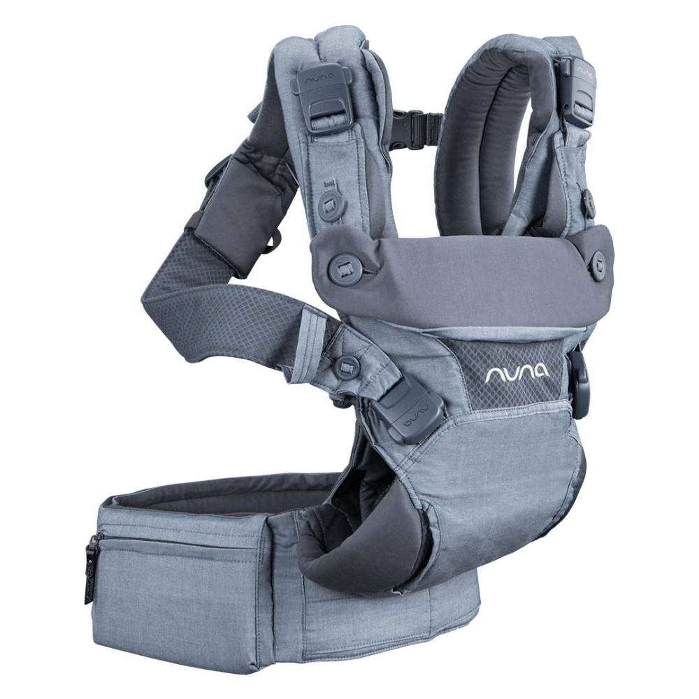Nuna Cudl Clik Baby Carrier-4 Carry Positions-Innovative Leg Openings-For 0 to 3Y (Upto 16Kg) -  Denim