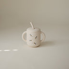 Silicone Training Cup + Straw