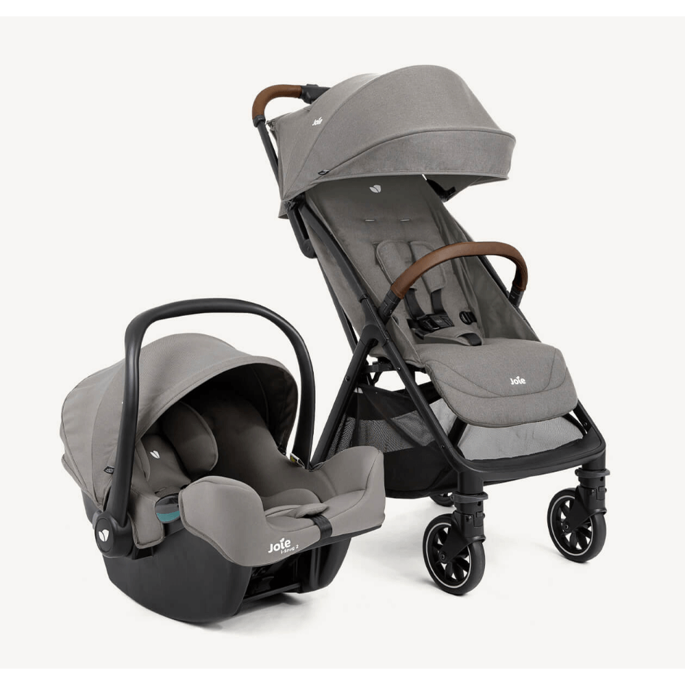 Joie Pact Pro Travel System with i-Snug 2 – Ultra-Lightweight, Compact, Birth to 22kg, Ergonomic Recline, UPF 50+ Canopy & One-Touch Brake