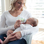 Dr. Brown's Natural Flow Anti-Colic Options+ Wide Neck Glass Baby Bottle, with Level 1 Slow Flow Nipple 150ml