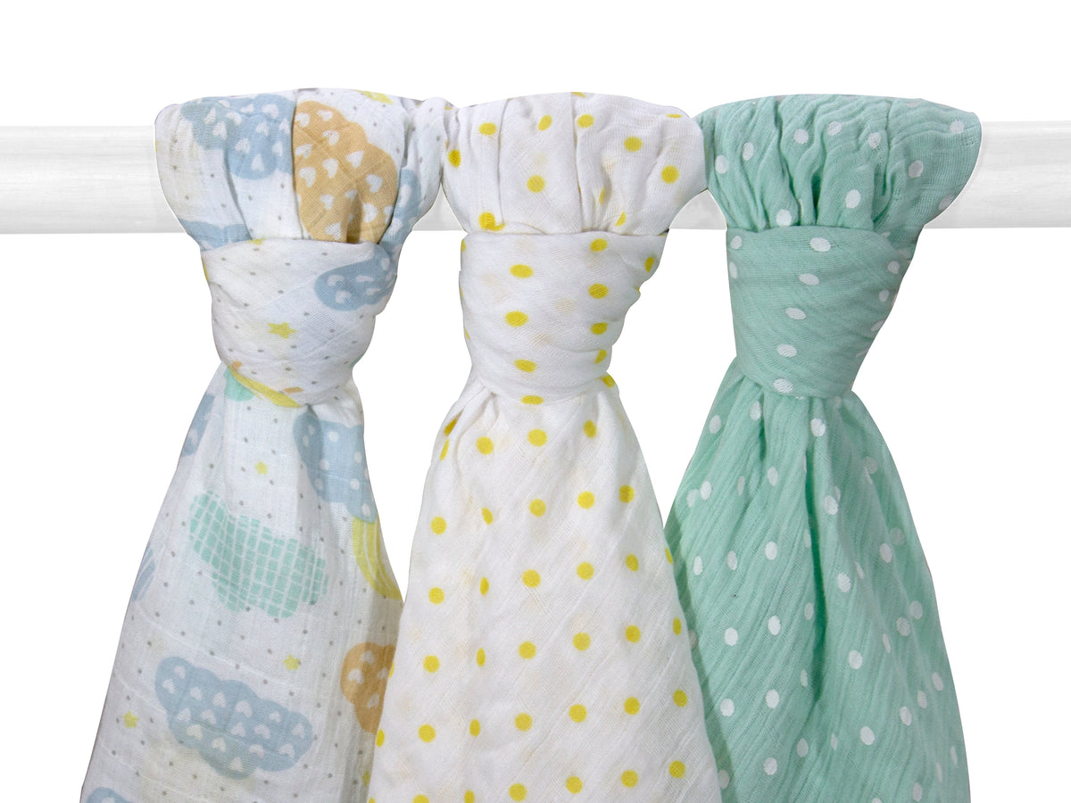 Abracadabra Swaddles (Set of 3) Lost in Clouds