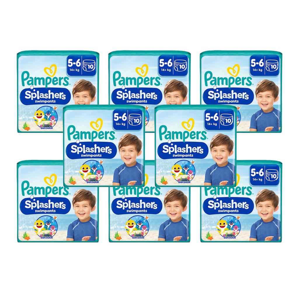 Pampers Splashers Swimming Pants Baby Shark Size 5-6 (10 pcs) (14+KG)  (UK)